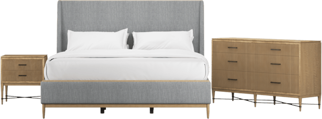 Loft 3-Pc. King Set (Bed, Dresser & Nightstand)