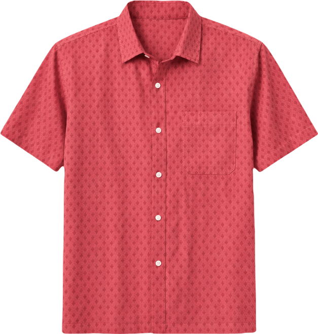Men's Textured Short-Sleeve Shirt, Macy's Exclusive