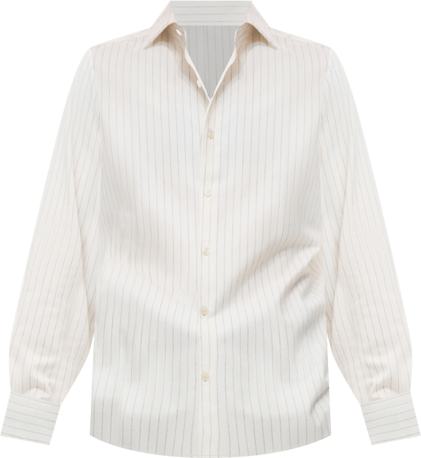 Men's Cotton Regular-Fit Striped Shirt