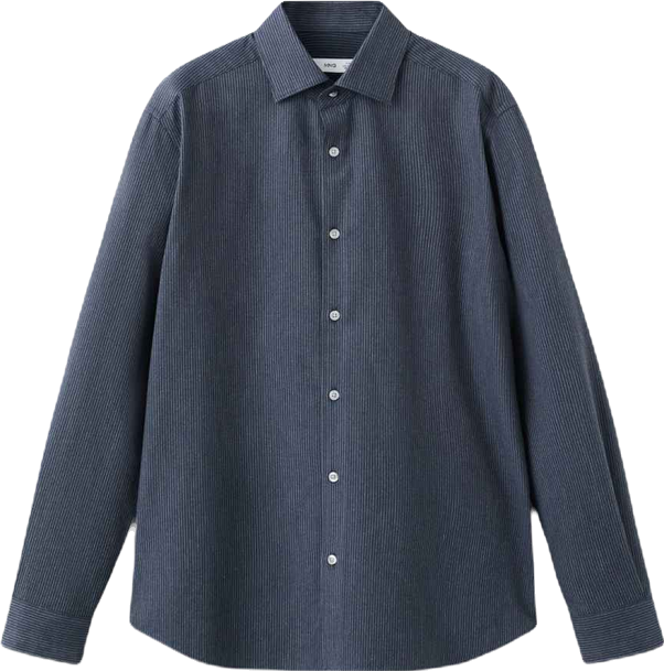 Men's Cotton Regular-Fit Striped Shirt