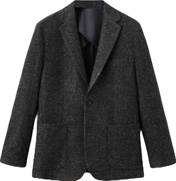Men's Slim Fit Wool Blend Blazer