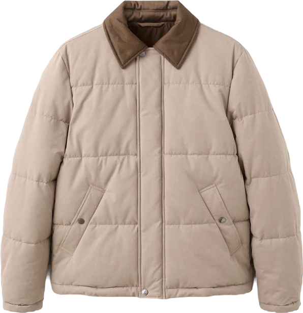 Men's Short Water-Repellent Puffer Jacket