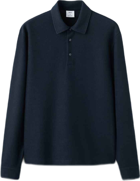 Men's Knitted Structured Polo Sweater