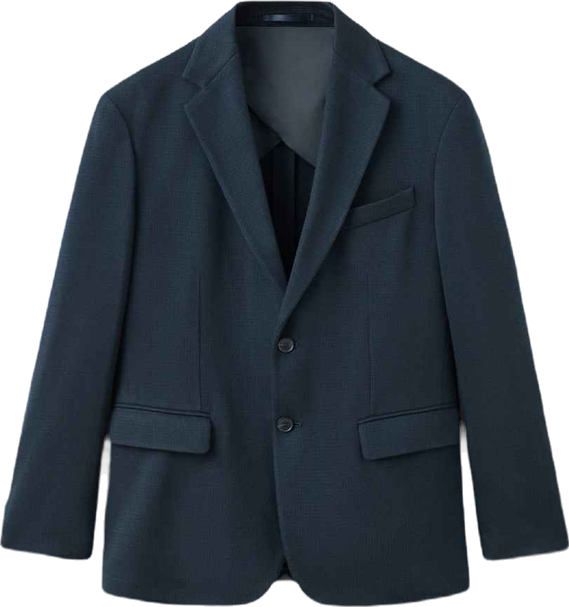 Men's Slim Fit Microstructure Blazer