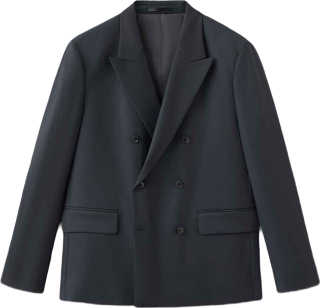 Men's Boston Slim-Fit Double-Breasted Suit Blazer