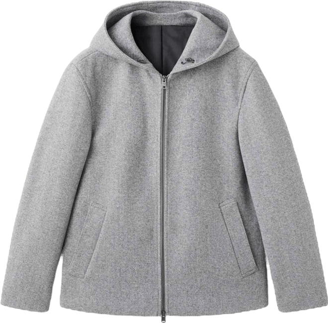 Men's Hood Wool Jacket