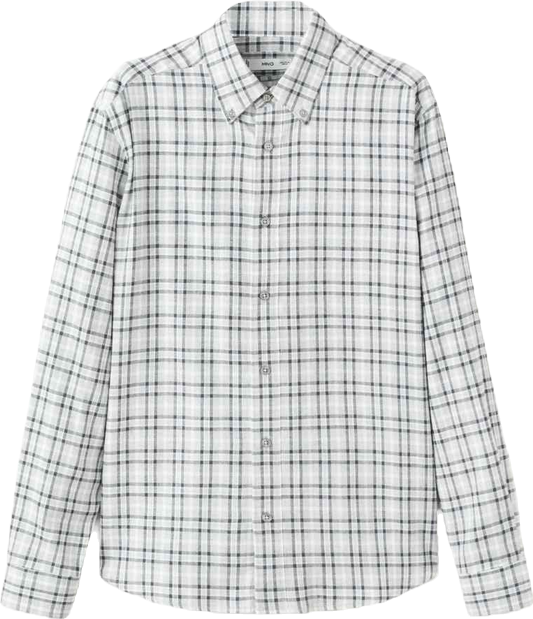 Men's Regular-Fit Check Flannel Shirt