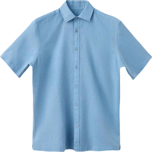 Men's Short Sleeved Cotton Shirt
