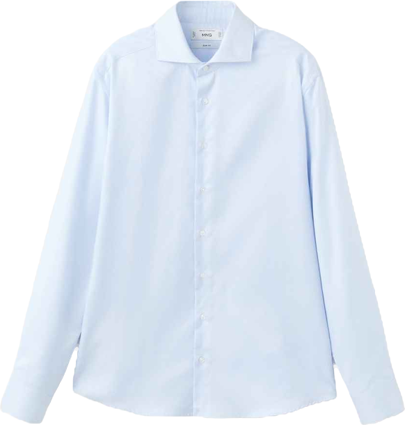 Men's Slim Fit Structured Dress Shirt