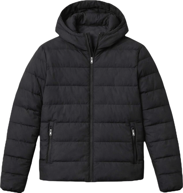 Men's Down And Feather Filling Quilted Jacket