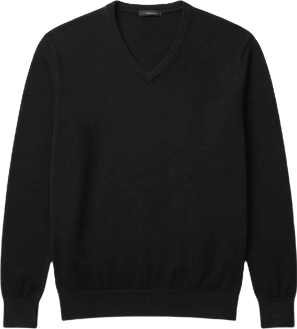 Men's Merino Wool V-Neck Sweater