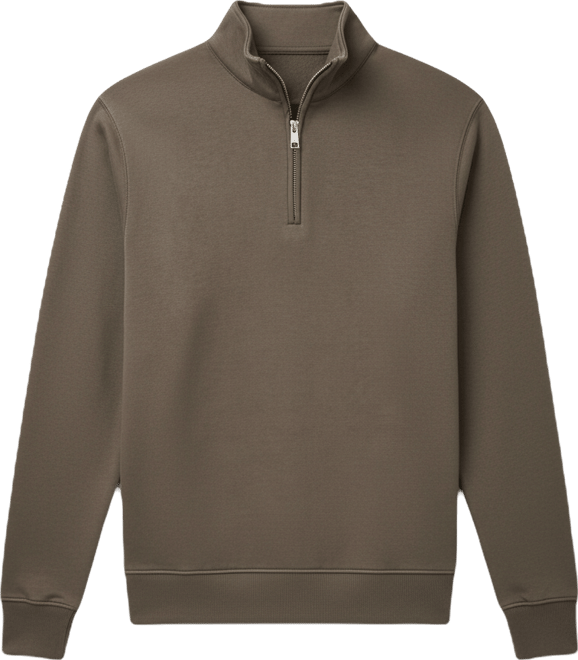 Men's Regular-Fit Cotton Zipper Sweatshirt
