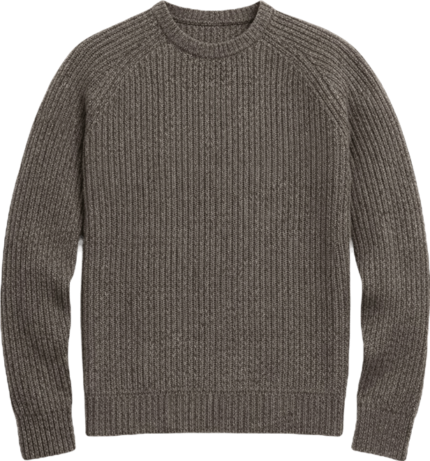 Men's Wool-Blend Rib-Knit Sweater