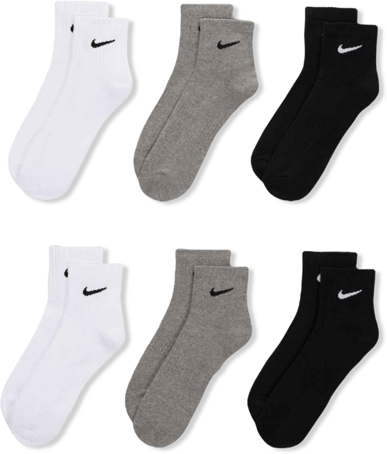 Men's Cotton Quarter Socks 6-Pack