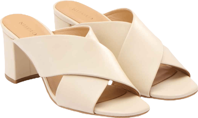 Women's Carina Cross Strap Mule Almond