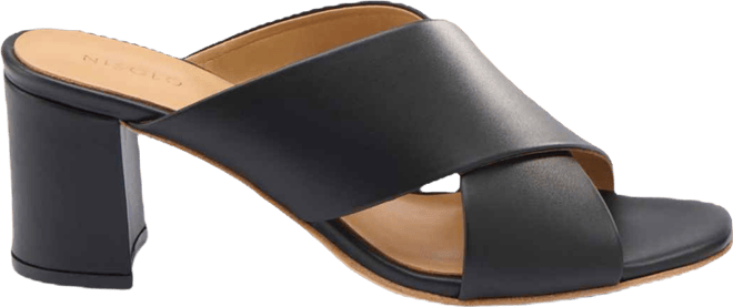 Women's Carina Cross Strap Mule Almond