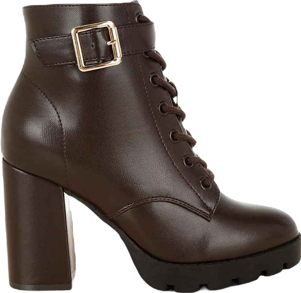 Womens grahams faux leather lace up boots