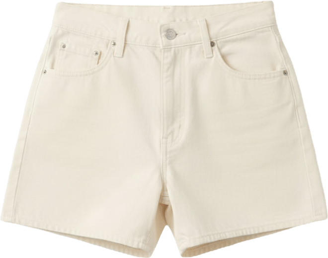 Women's Cotton Cinch-Waist Denim Shorts