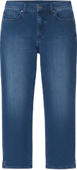 Women's Amanda Printed Slit Capri Jeans