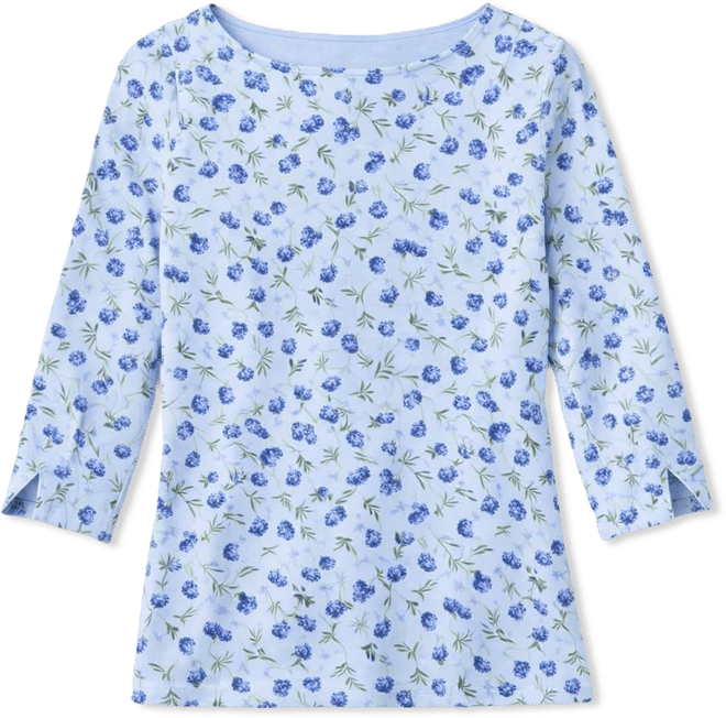 Petite Cotton Hydrangea Love Top, Macy's Exclusive