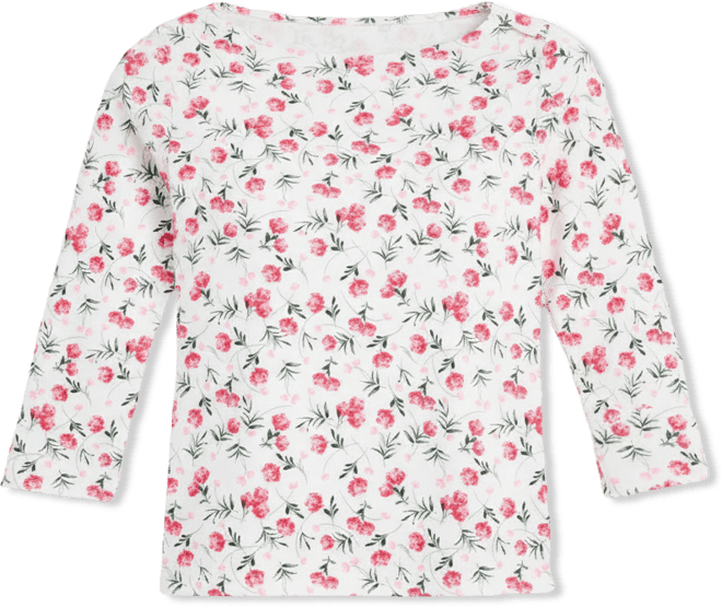 Petite Cotton Hydrangea Love Top, Macy's Exclusive