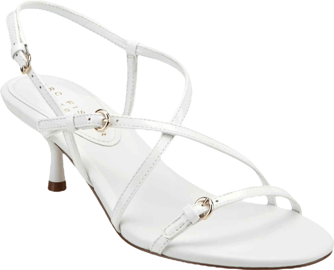 Women's Nylah Strappy Leather Kitten Heel Sandals