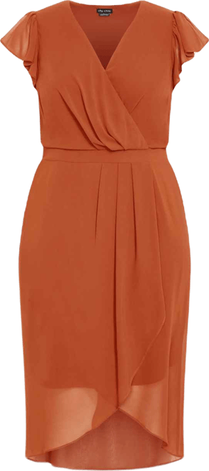 Women's Plus Size Wrap Swing Dress