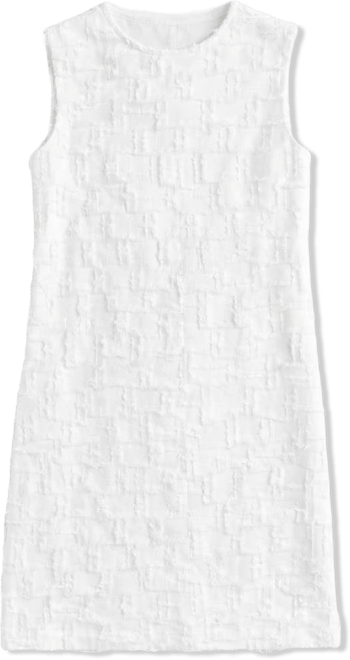 Women's Fil Coupe Jacquard Sleeveless Dress