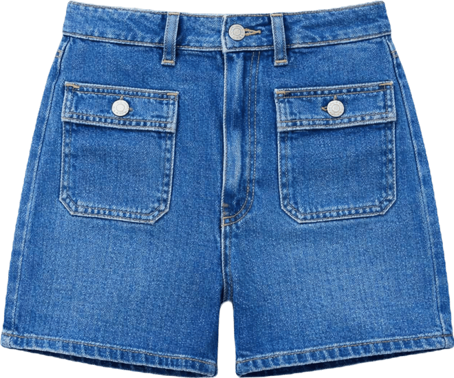 Women's Patch Pocket Denim Shorts