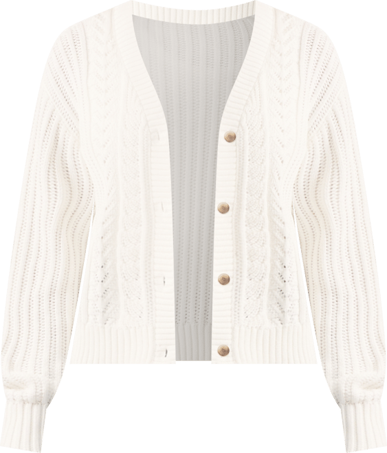 Women's Snowflake Long Sleeve Cardigan Sweater