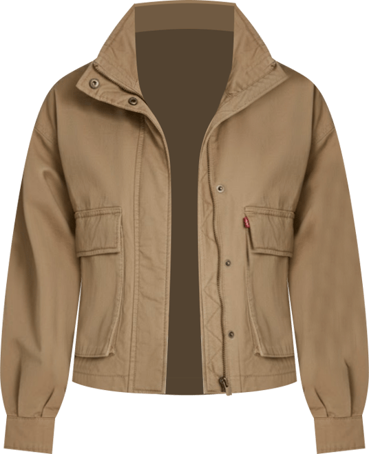 Women's Stand Collar Zipper Jacket