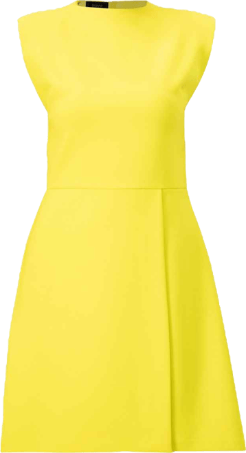 Women's Solid Tailored A-Line Sleeveless Short Dress