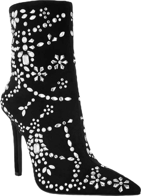 Women's Dunari Diamante Embellished Microfiber Boots