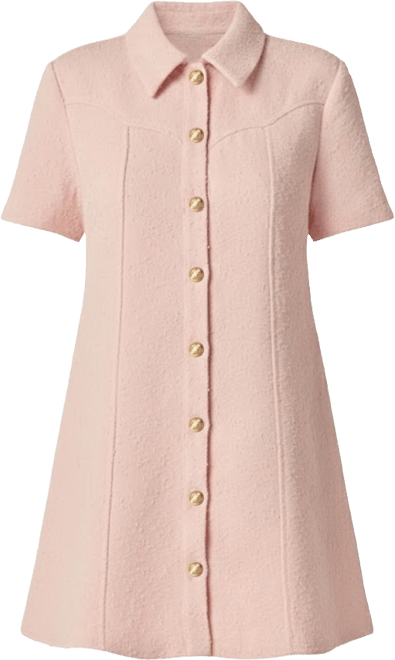 Women's Textured Shirt Mini Dress