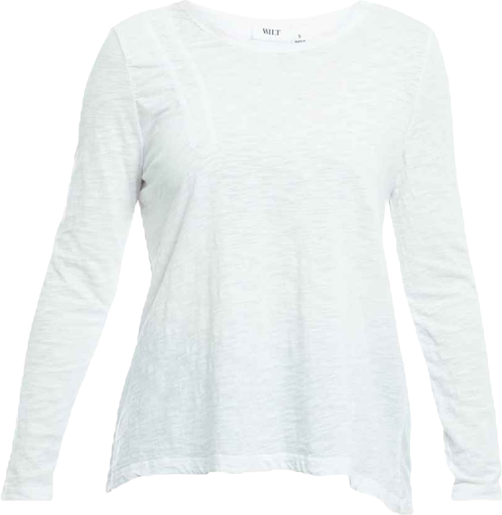 Women's Wide Neck Long Sleeve Tee