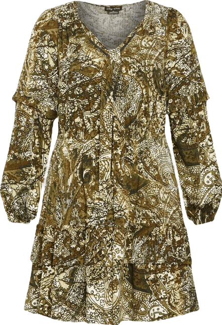 Women's Plus Size Nicky Print Dress