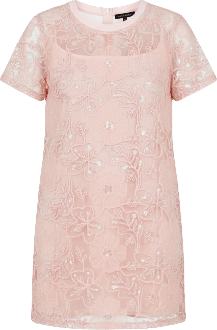 Women's Sequins Embroidery Mesh Dress