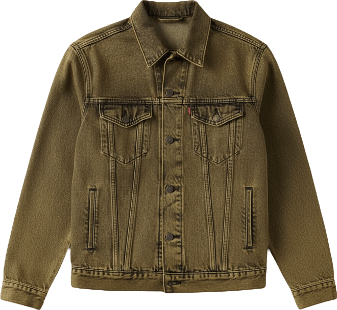 Men's Regular Fit Stretch Denim Trucker Jacket