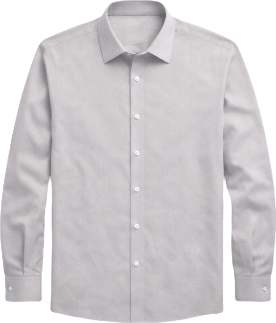 Men's Solid Regular-Fit Stretch Dress Shirt