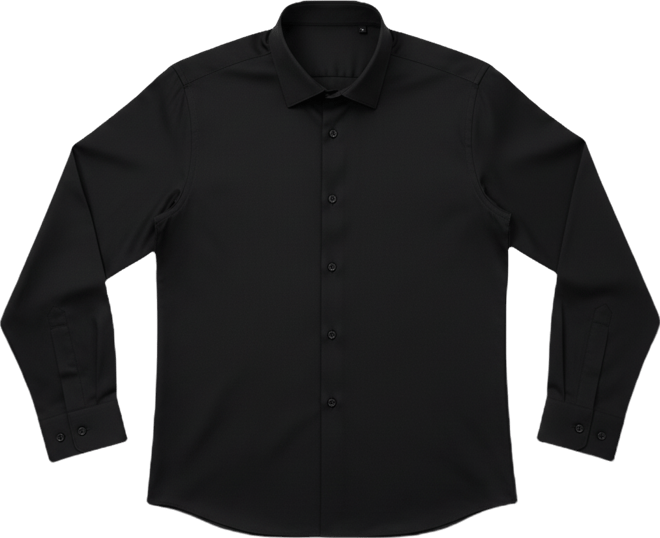 Men's Solid Regular-Fit Stretch Dress Shirt