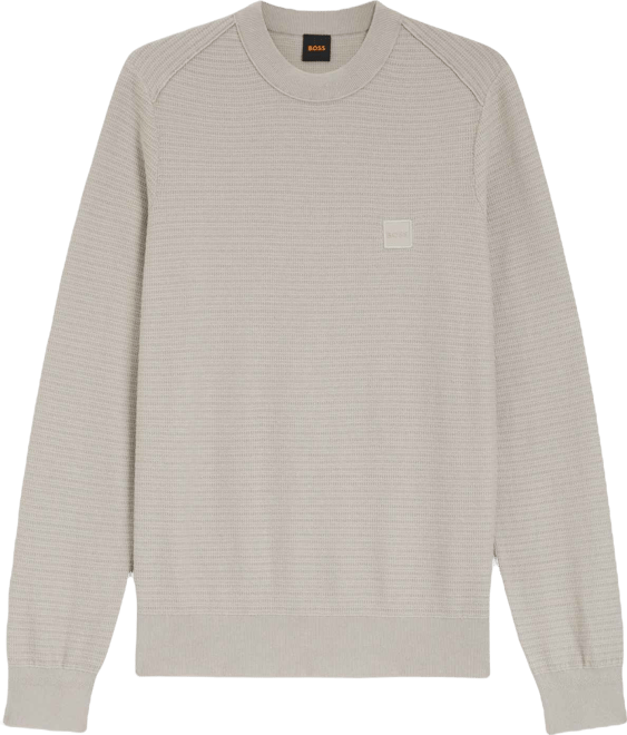 Boss by  Men's Structured Cotton Cashmere Sweater