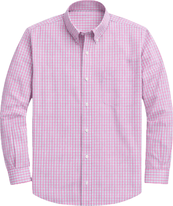 Men's Multi Plaid Long-Sleeve Dress Shirt