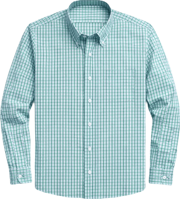 Men's Multi Plaid Long-Sleeve Dress Shirt