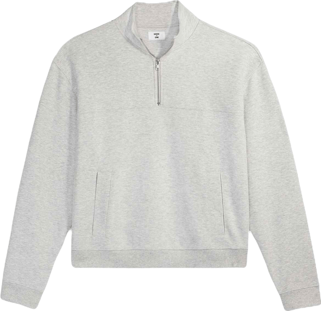 Men's Oversized-Fit Quarter-Zip Sweatshirt, Macy's Exclusive