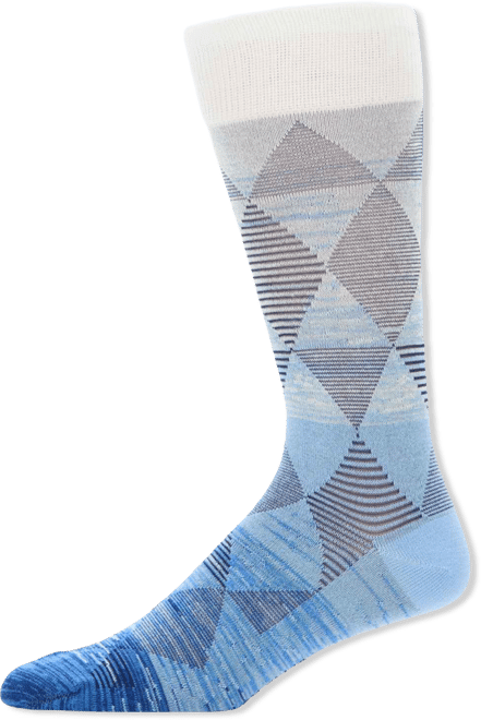 Men's Ombre Striped Argyle Patterned Socks