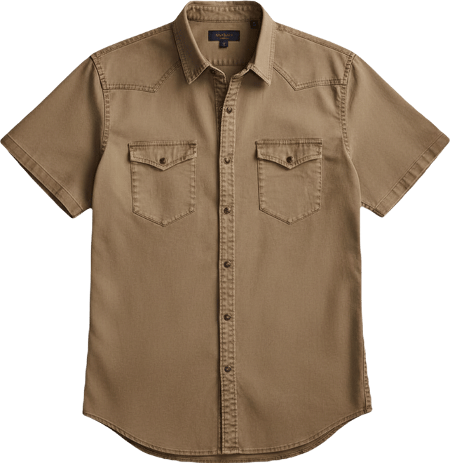 Men's Short-Sleeve Regular-Fit Western Shirt