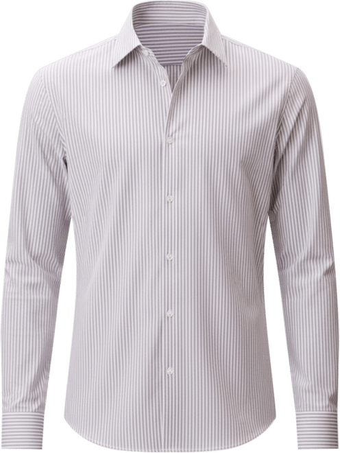 Men's Stripe Tech Slim-Fit Button-Down Shirt