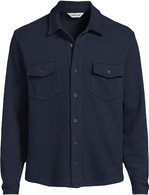 Men's Long Sleeve Bedford Button Through Utility Overshirt