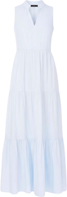 Women's Split-Neck Sleeveless Maxi Dress