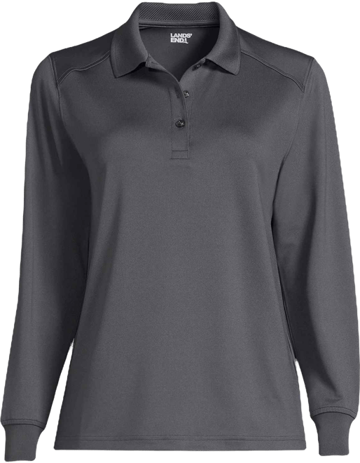 School Uniform Women's Long Sleeve Rapid Dry Polo Shirt